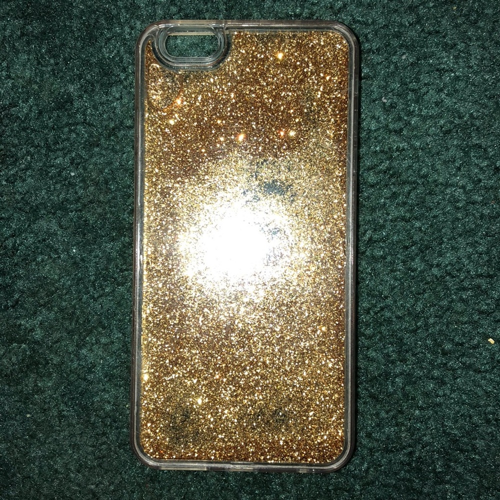 Gold Glitter Waterfall Phone Case